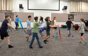 teaching music with scarves